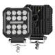 Proiector lucru 110x110, 19 LED-uri, 12-24V, 48W, 4800lm, cu 3 functii, cu functie stroboscopica, Breckner Germany PV94