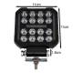 Proiector lucru 110x110, 19 LED-uri, 12-24V, 48W, 4800lm, cu 3 functii, cu functie stroboscopica, Breckner Germany PV94