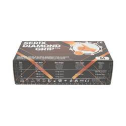 Manusi din nitril,  Diamond Grip, portocalii, nepudrate, marimea M, 50 buc, bk TT82 / BK90033