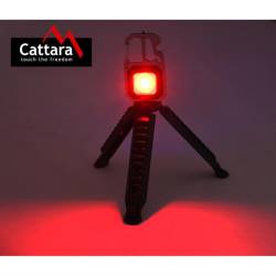 Breloc chei multifunctional, cu lanterna, LED COB, 600lm, 7 moduri iluminare, cu magnet, desfacator, cheie si surubelnite, ciocan geam, Super Bright, 13153 Compass
