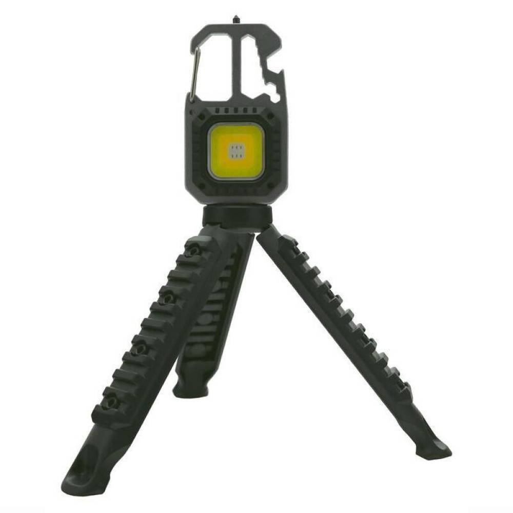 Breloc chei multifunctional, cu lanterna, LED COB, 600lm, 7 moduri iluminare, cu magnet, desfacator, cheie si surubelnite, ciocan geam, Super Bright, 13153 Compass