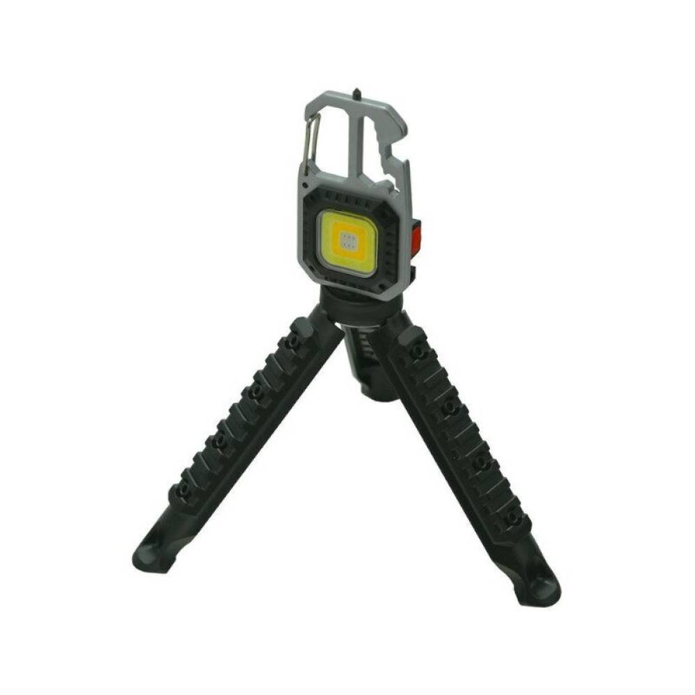 Breloc chei multifunctional, cu lanterna, LED COB, 600lm, 7 moduri iluminare, cu magnet, desfacator, cheie si surubelnite, ciocan geam, Super Bright, 13153 Compass