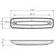 Lampa gabarit 102x25, LED, alba, 12-36V FT-079 B LED Fristom