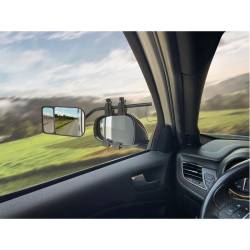 Set 2 oglinzi exterioare suplimentare, unghi mort, brat metal, 180x112mm, Caravan 2808326 SwissDrive