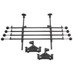 Grilaj separator cu gratii portbagaj, prindere pe tetiera, negru, pentru animale sau marfuri, ajustabil, DOG1000 Car+