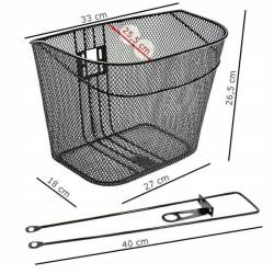 Cos bicicleta fata, kit montaj fixare cu suruburi, 61093