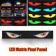 Panou Afisaj LED Matrix RGB Programabil, 90x19cm, Eyes Devil, Bluetooth, Telecomanda, USB 5V, pentru Ochi Camion, TIR, auto, FST-EY1696