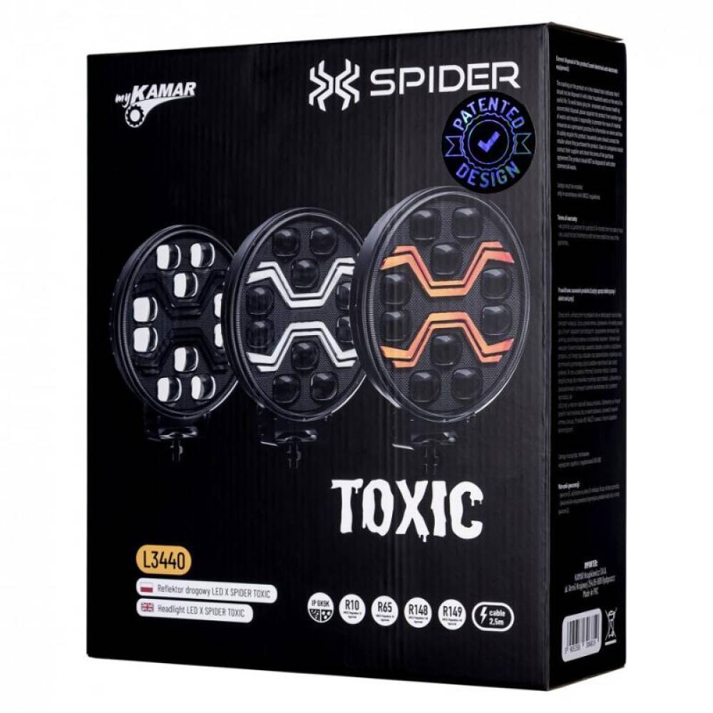 Proiector rotund fi220, faza lunga cu pozitie DRL si stroboscopica, Led, X Spider, L3440 Proiector rotund fi220, faza lunga cu pozitie DRL si stroboscopica, Led, X Spider, L3440