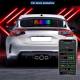Panou Afisaj LED Matrix RGB Programabil, 35x10cm, Eyes Devil, Bluetooth, Telecomanda, USB 5V, pentru Ochi Camion, TIR, auto, FST-EY2064