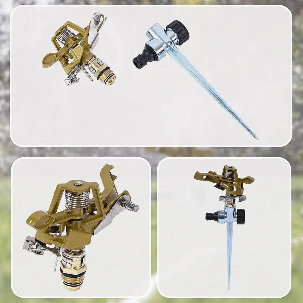 Aspersor metalic pivotant cu impuls 1/2, L290mm, 30° – 360°, distanta 5-12m,TP14