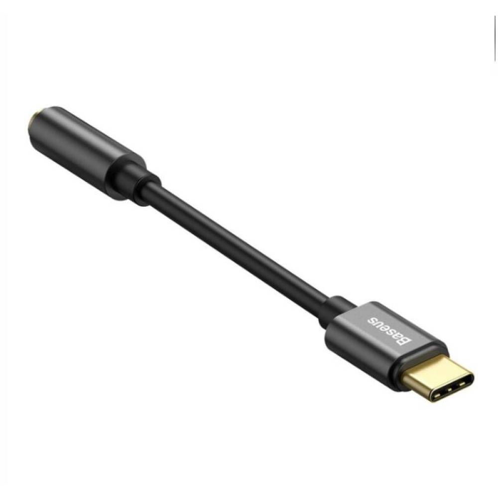 Adaptor cablu USB Tip-C la AUX (JACK), 3.5mm, 10cm, baseus 29784