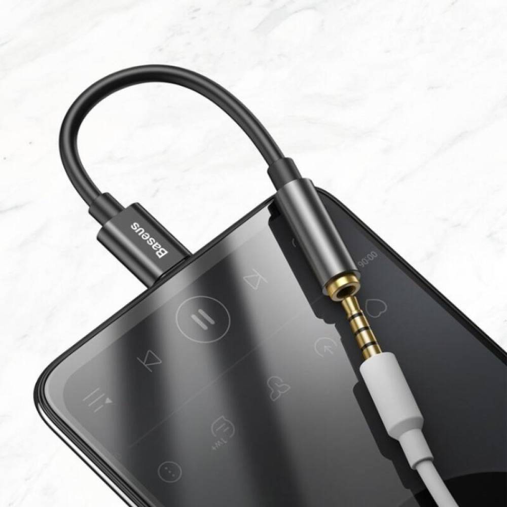 Adaptor cablu USB Tip-C la AUX (JACK), 3.5mm, 10cm, baseus 29784