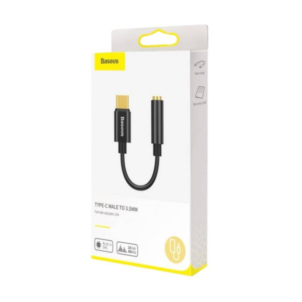 Adaptor cablu USB Tip-C la AUX (JACK), 3.5mm, 10cm, baseus 29784