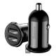 Incarcator auto 2xUSB 12/24v 4.8A Carbon Baseus Grain ProCar 20200 - BSS014