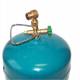 Buson metalic cu garnitura pentru butelie turistica filet3/8, cu maner, B.A.M GAZ013