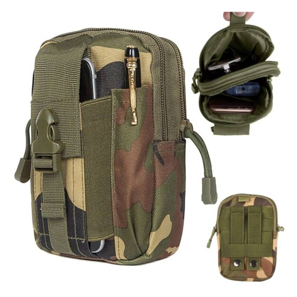 Borseta mica, 6 buzunare, acte, telefon, pentru centura la pantaloni, army B.a.m AKC088