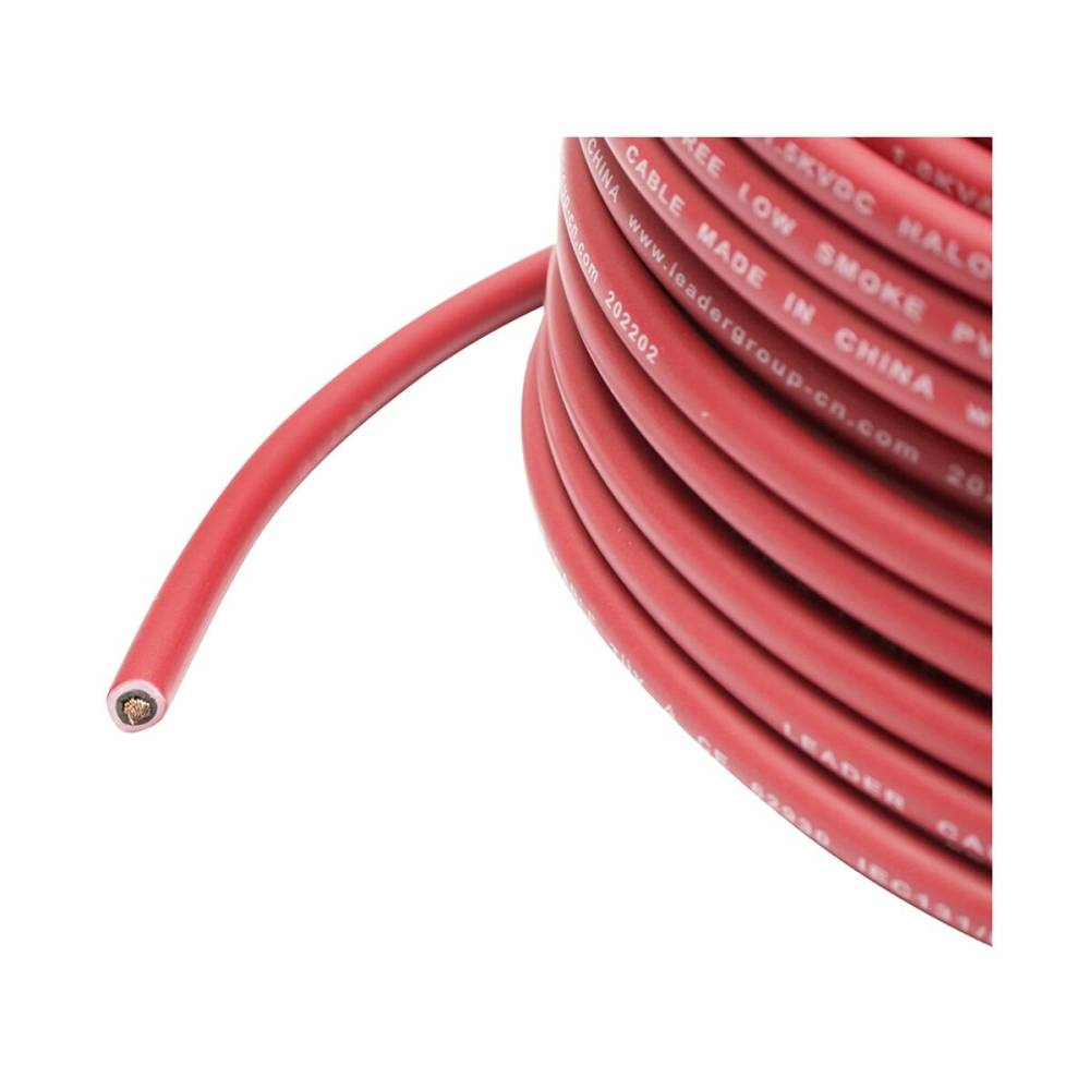 Cablu panou solar, 4mm x 20m, 1.5KV,rosu , H1Z2Z2-K Leader,  BK92990 GT20