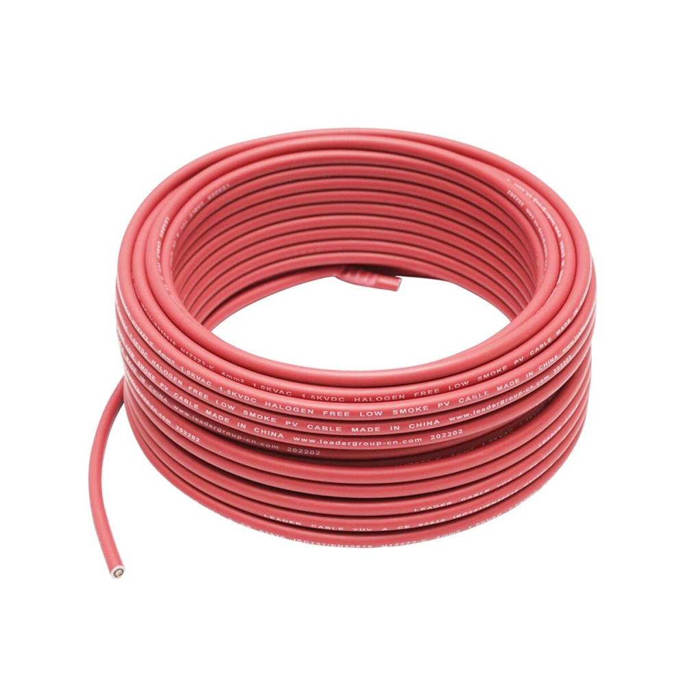 Cablu panou solar, 4mm x 20m, 1.5KV,rosu , H1Z2Z2-K Leader,  BK92990 GT20