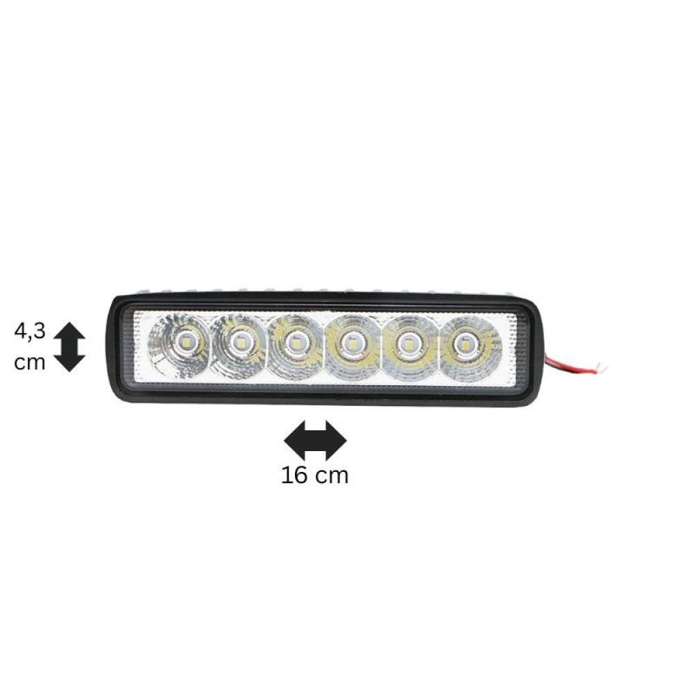 Proiector lucru, 155x41, LED 6,10-60V, 18W, 1170lm, 60gr, Flood, BK69006f-NY80