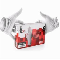 Manusi de unica folosinta, albe, latex,EN 420, 100b cutia,  CXS Bert  3520 002 100 09