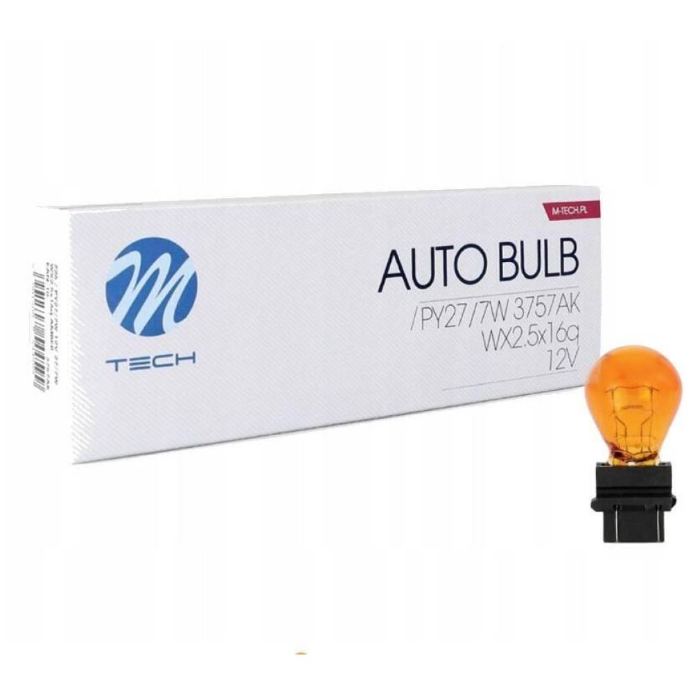 Bec pozitie frana, Drl 12V 27/7W, PY27/7W WX2.5x16q, 3757AK M-Tech