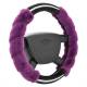 Husa volan 37-39cm, pufoasa diamond mov, cu diamante, Compass 31488