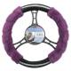 Husa volan 37-39cm, pufoasa diamond mov, cu diamante, Compass 31488