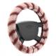 Husa volan 37-39cm, pufoasa Lemur roz, Compass 31481