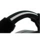 Husa volan 37-39cm, pufoasa Diamond neagra, cu diamante, Compass 31486