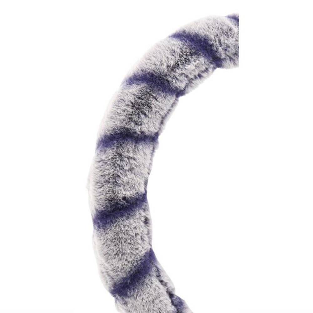 Husa volan 37-39cm, pufoasa lemur albastra, Compass 31480