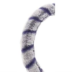 Husa volan 37-39cm, pufoasa lemur albastra, Compass 31480