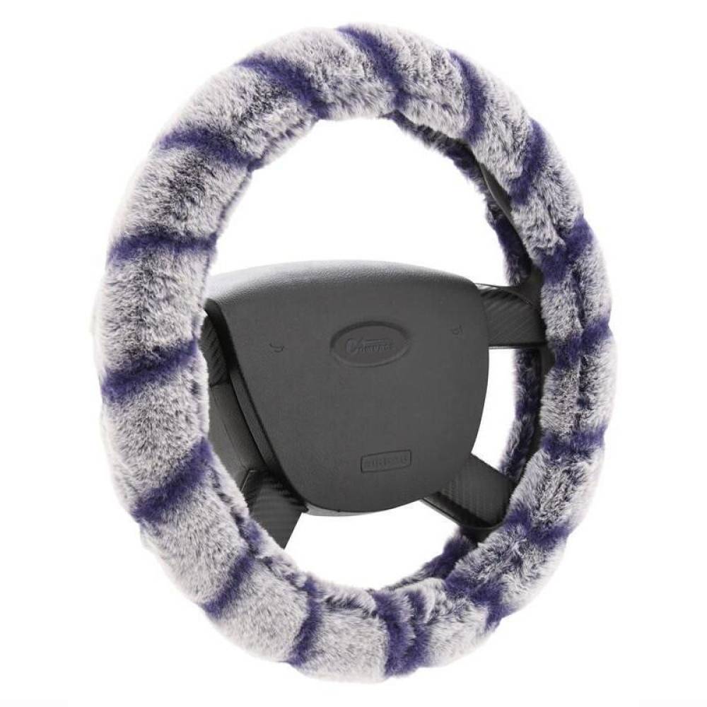 Husa volan 37-39cm, pufoasa lemur albastra, Compass 31480