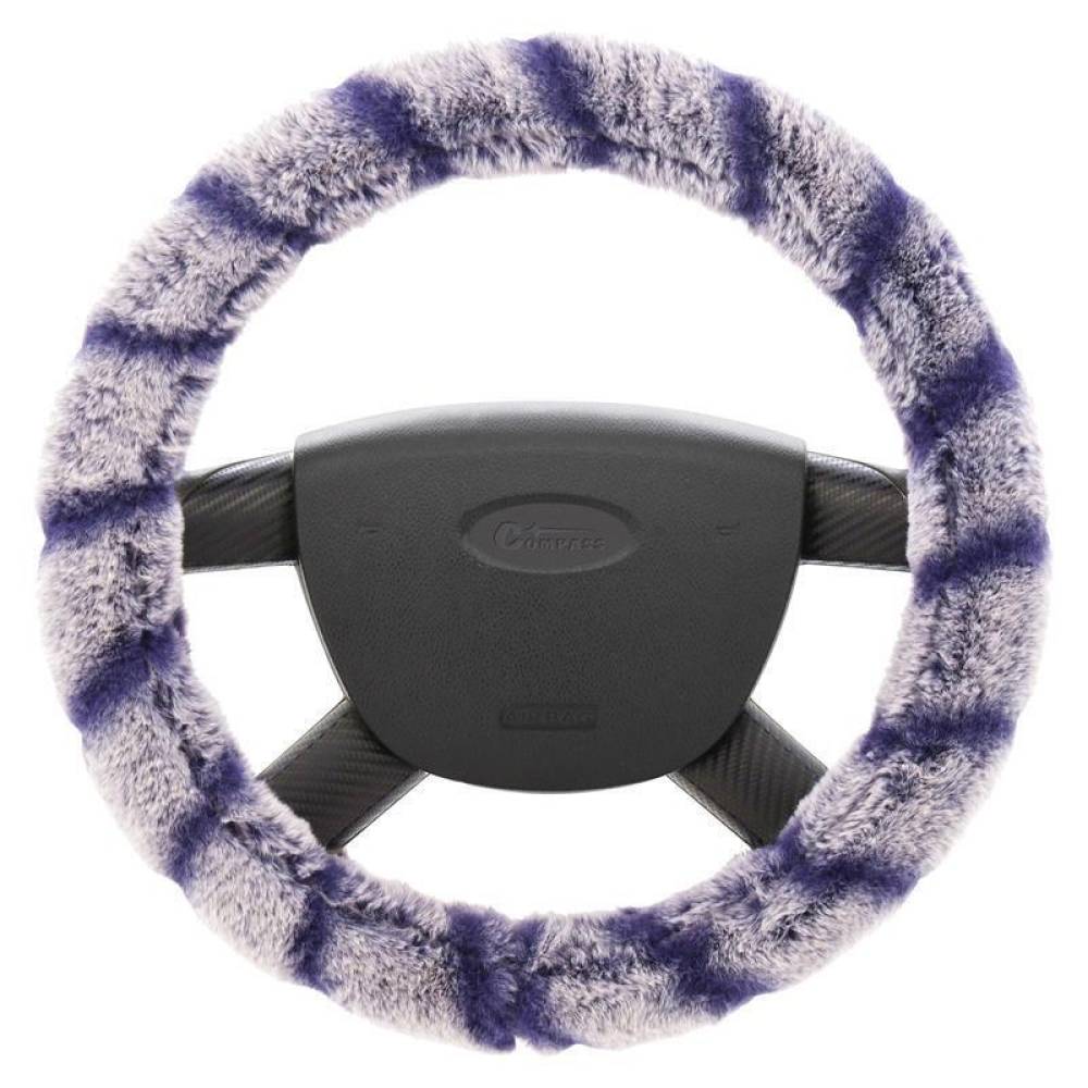 Husa volan 37-39cm, pufoasa lemur albastra, Compass 31480