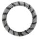 Husa volan 37-39cm, pufoasa Lemur gri, Compass 31479