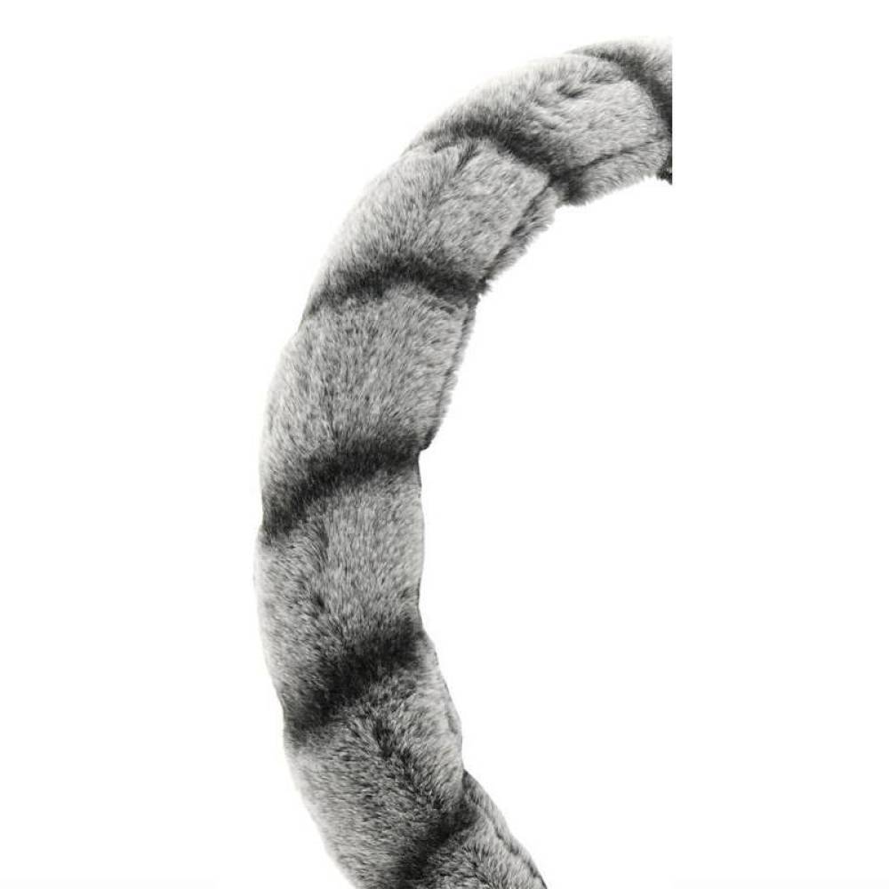 Husa volan 37-39cm, pufoasa Lemur gri, Compass 31479
