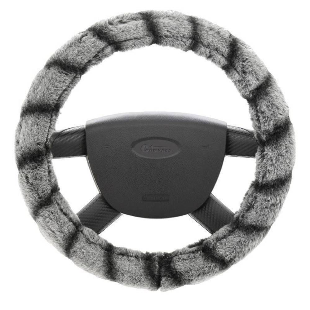 Husa volan 37-39cm, pufoasa Lemur gri, Compass 31479