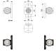 Lampa gabarit cu brat 64, 4 LED-uri, reflectorizanta, 3 functii alb, galben, rosu, LD 2186 GRAPHITE Horpol