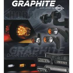 Lampa gabarit 96x39, galbena dark, 3 LED-uri, LD 233/GRAPHITE  Horpol
