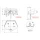 Lampa gabarit 96x39, galbena dark, 3 LED-uri, LD 233/GRAPHITE  Horpol
