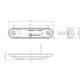 Lampa gabarit 78x22, ovala, 4 LED-uri, Slim alba dark, LD 2327 GRAPHITE Horpol