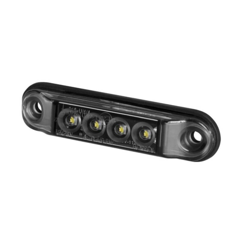 Lampa gabarit 78x22, ovala, 4 LED-uri, Slim alba dark, LD 2327 GRAPHITE Horpol