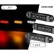 Lampa gabarit 78x22, ovala, 4 LED-uri, Slim alba dark, LD 2327 GRAPHITE Horpol