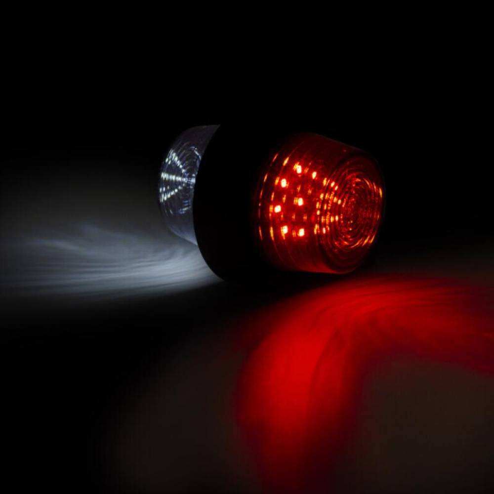 Lampa gabarit cu brat 107, fi79, 10 LED-uri, rosie si alba, cu 2 functii, LD 2588, GRAPHITE Horpol