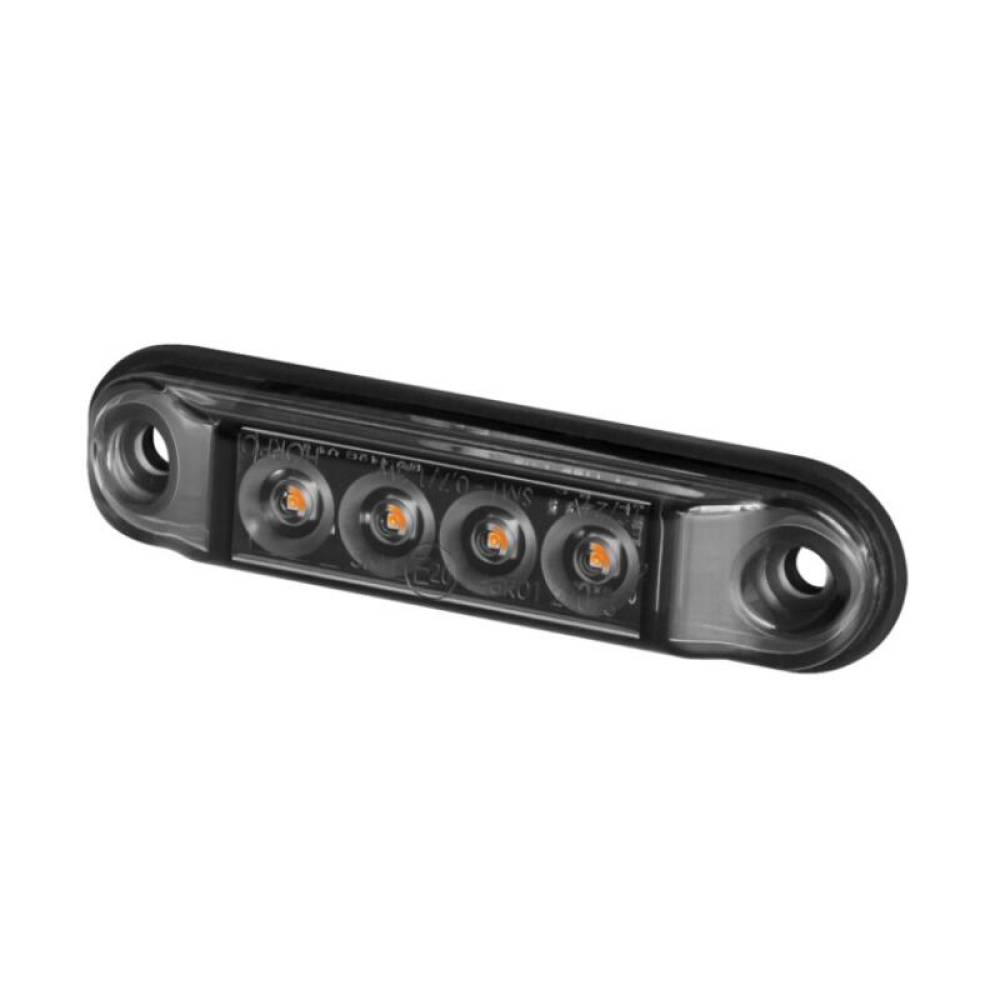 Lampa gabarit 78x22, ovala, 4 LED-uri, Slim galben dark, LD 2328 GRAPHITE Horpol