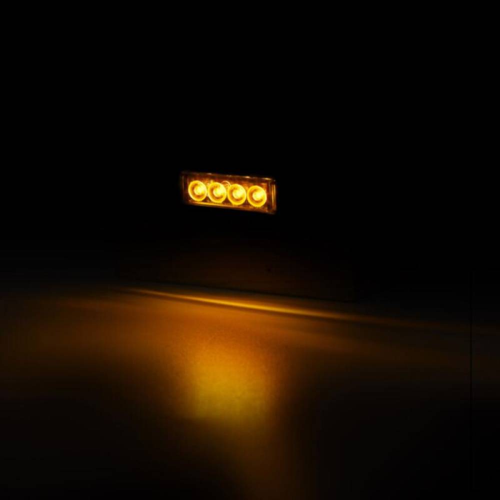 Lampa gabarit 78x22, ovala, 4 LED-uri, Slim galben dark, LD 2328 GRAPHITE Horpol