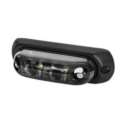 Lampa gabarit 103x30 ovala, 3 LED-uri, alba, bullbar, LD 377, GRAPHITE Horpol