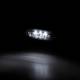 Lampa gabarit 103x30 ovala, 3 LED-uri, alba, bullbar, LD 377, GRAPHITE Horpol