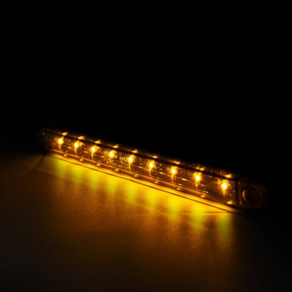 Lampa gabarit 254x24, 9 LED-uri, galben, LD 998, GRAPHITE Horpol