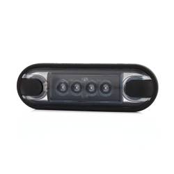 Lampa gabarit 84x27 ovala Slim, 4 LED-uri, rosie dark, 2 garnituri, bullbar, GRAPHITE LD 3212 Horpol