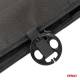 Perna scaun husa, cu bile, cu suport lombar, 120x45, semi tetiera, neagra, 04429 Amio